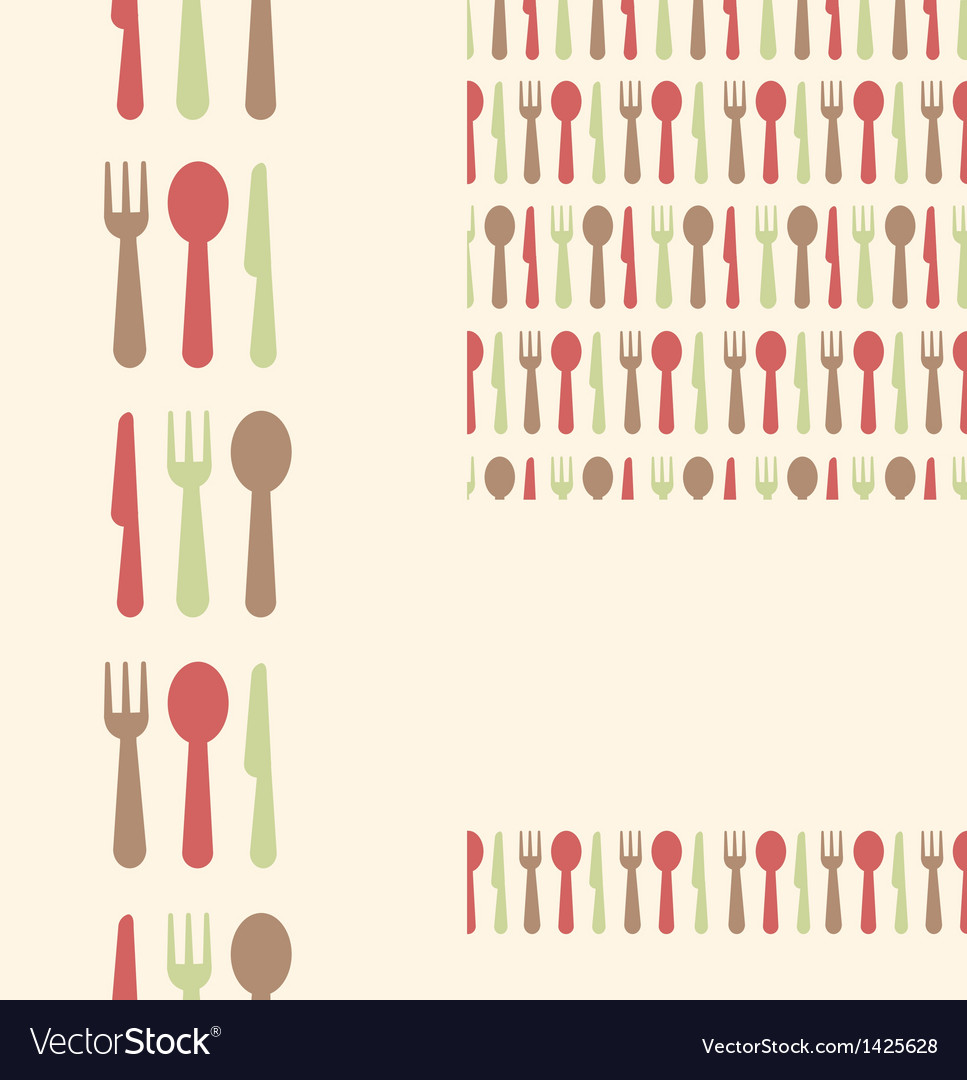 Set of three utensils seamless patterns