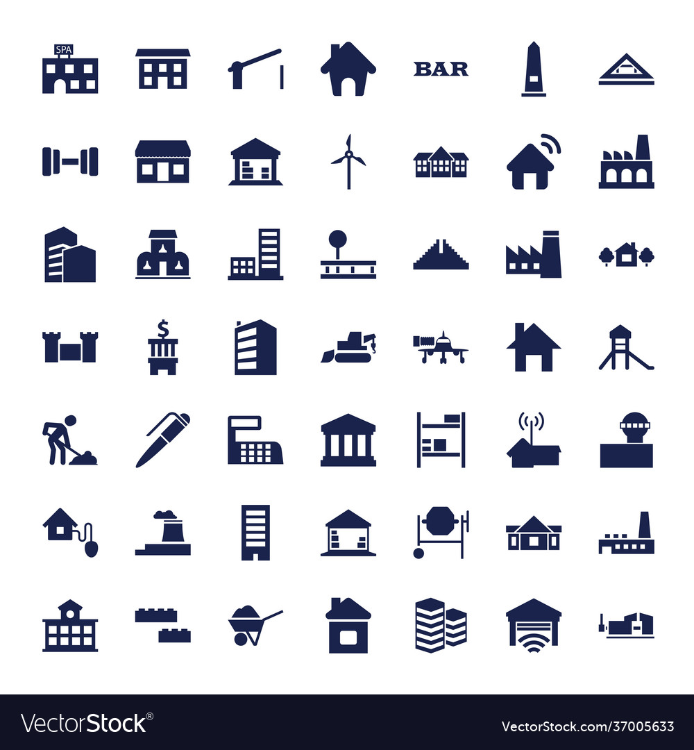 49 building icons