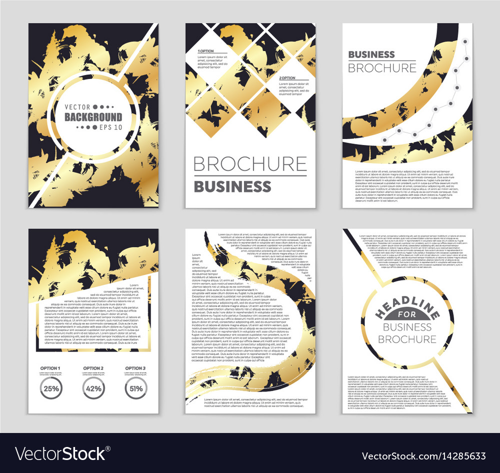 Abstract layout background set for art