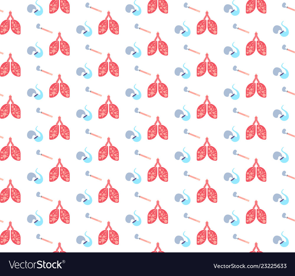 Anatomical human lungs cigarette smoking pipe icon vector image Anatomical human lungs cigarette smoking pipe icon