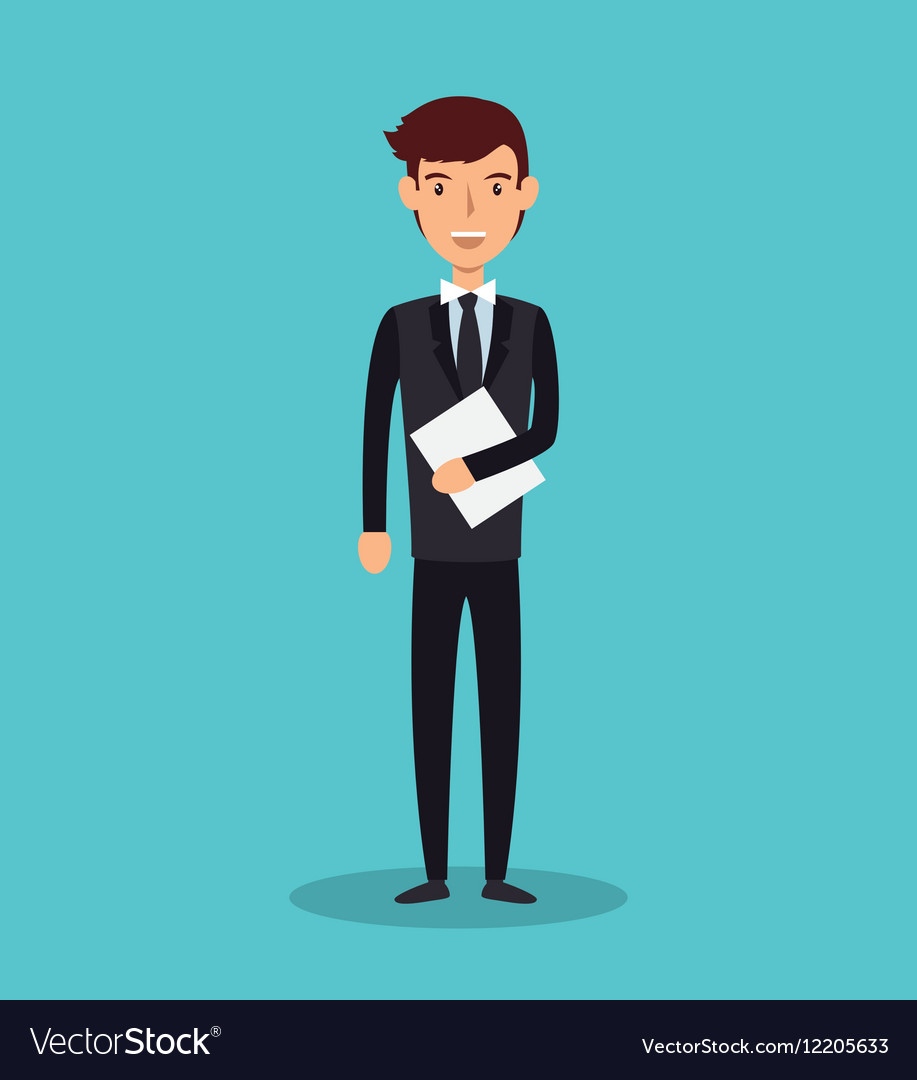 Businessman character avatar icon