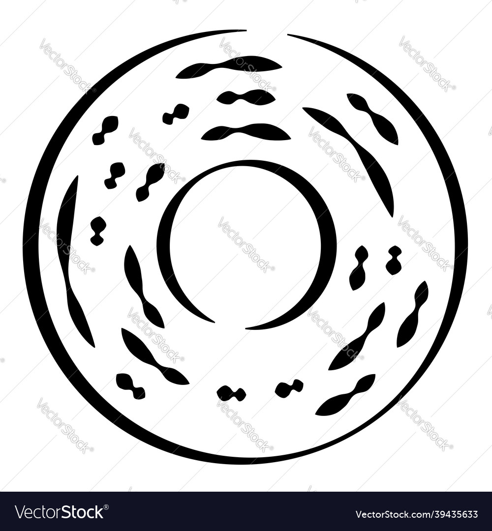 Circular concentric segmented circles rings Vector Image Circular concentric segmented circles rings