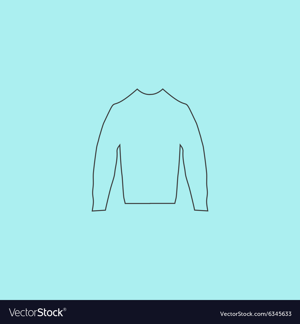 Clothing sweater pictograph