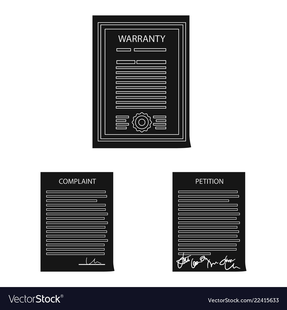 Design of form and document sign vector image Design of form and document sign