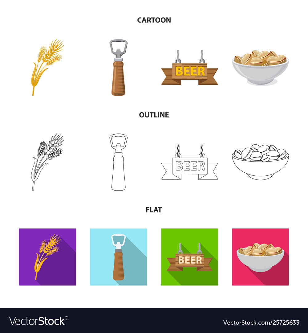 Design pub and bar icon set