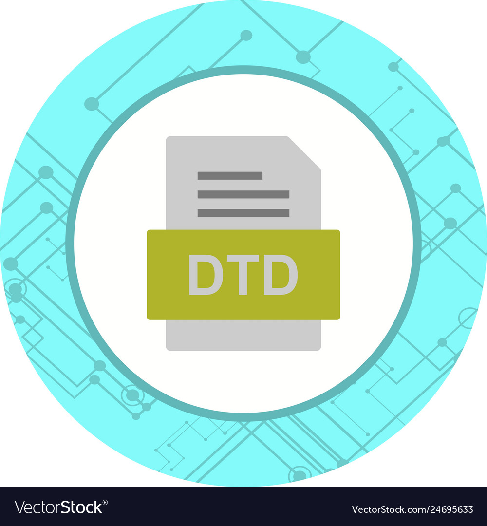 Dtd file document icon