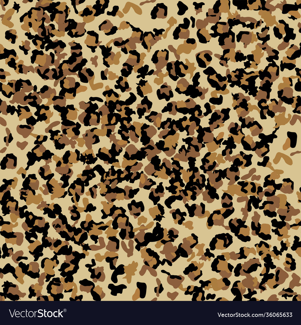 Leopard seamless pattern design background vector image Leopard seamless pattern design background