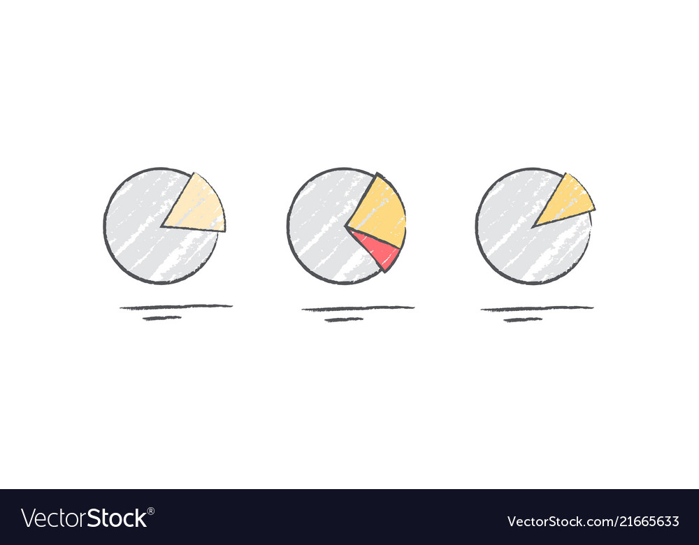 Pie chart diagram icons