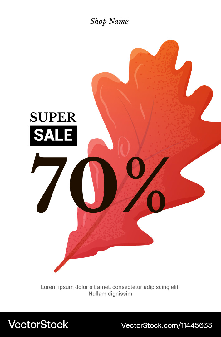 Sale Elegant Banner Royalty Free Vector Image Vectorstock