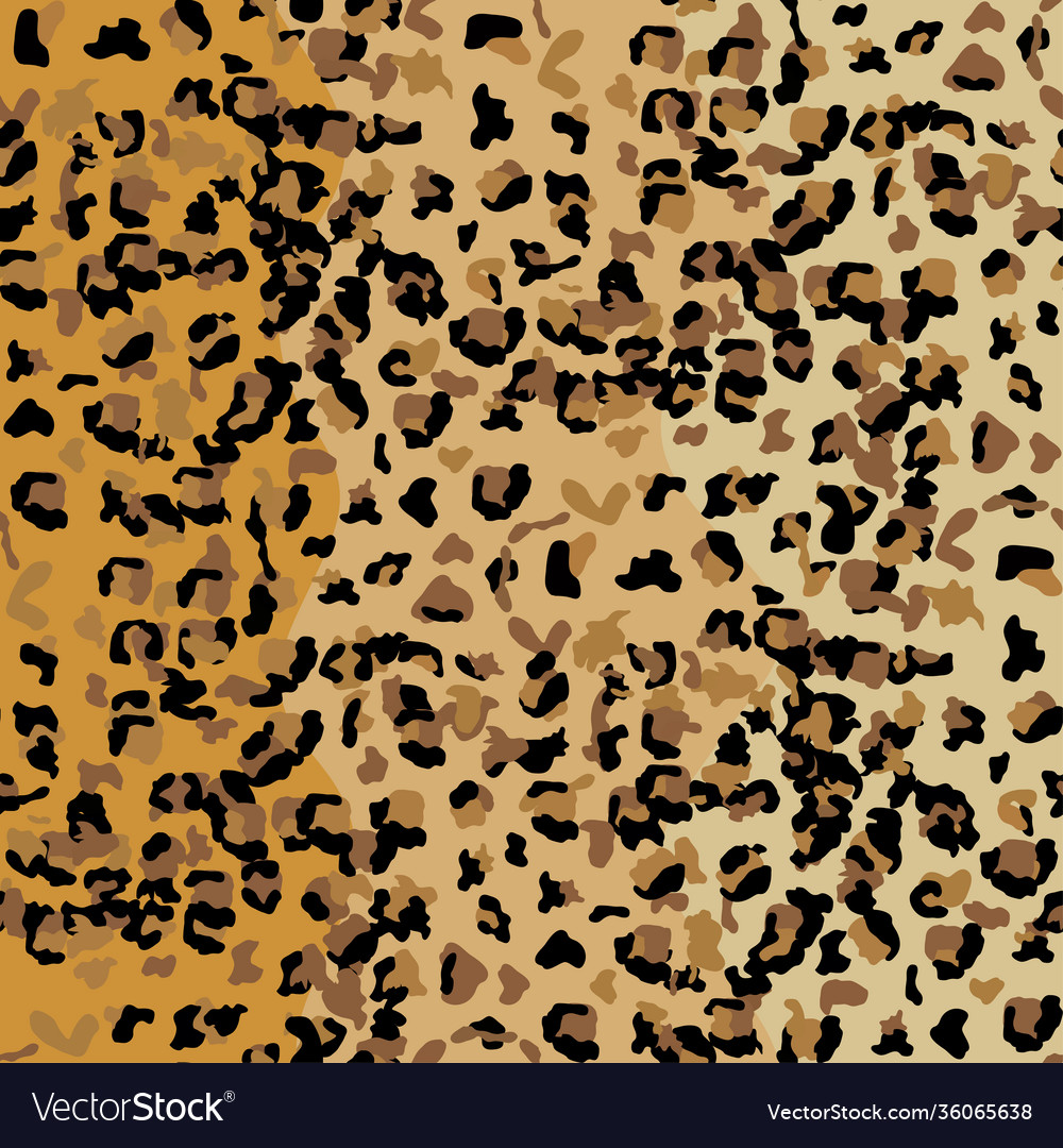 Leopard seamless pattern design background vector image Leopard seamless pattern design background