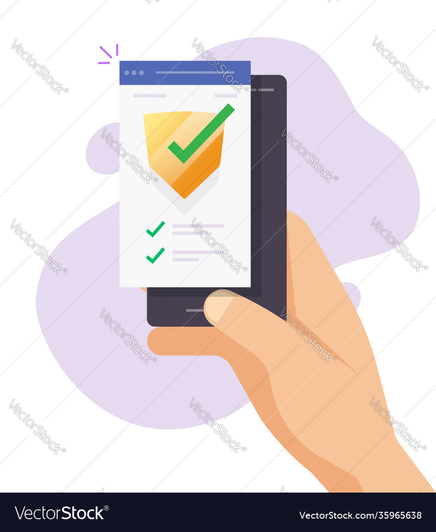 Mobile security verification check digital test