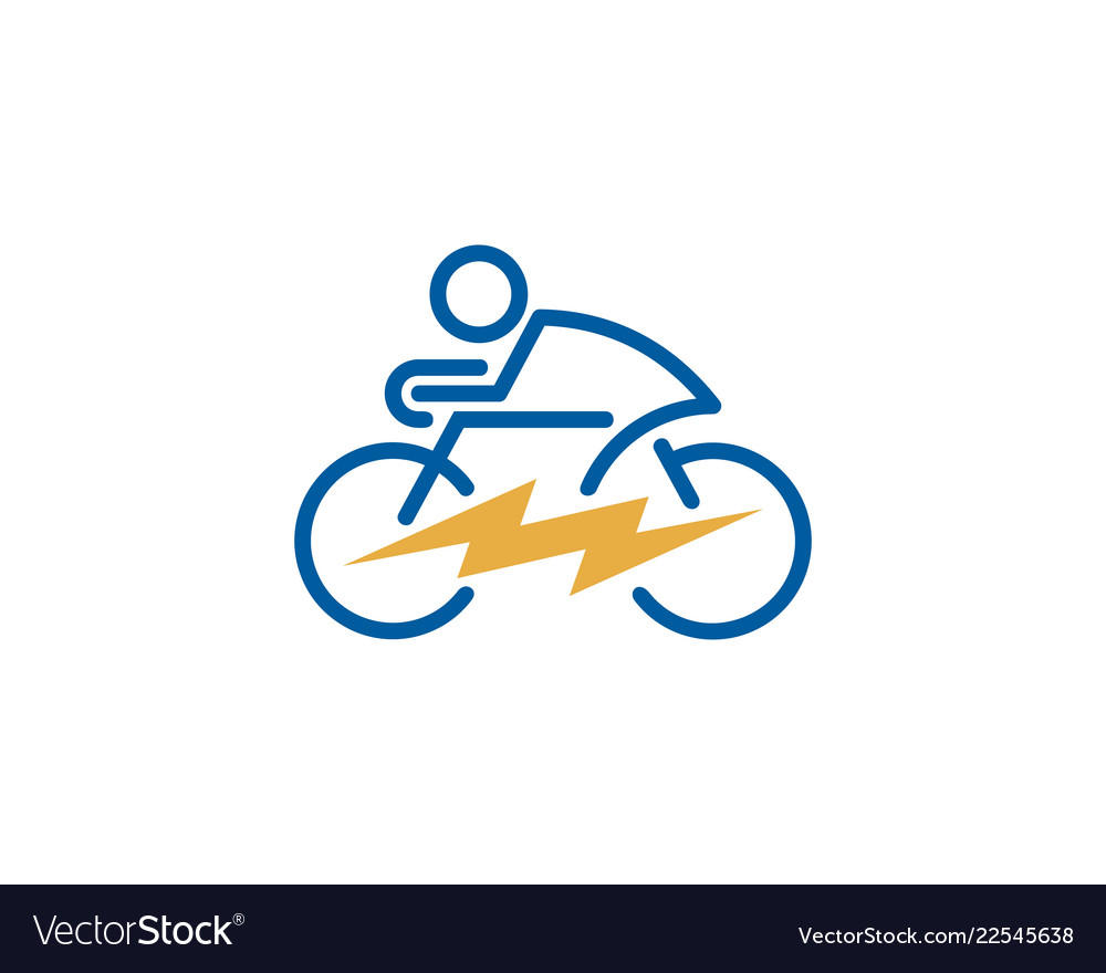 Power bike logo icon design Royalty Free Vector Image