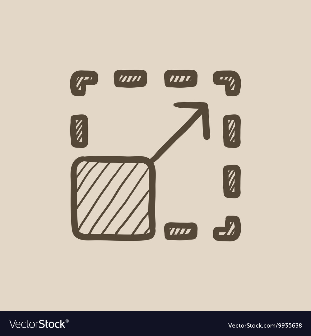 Scalability sketch icon