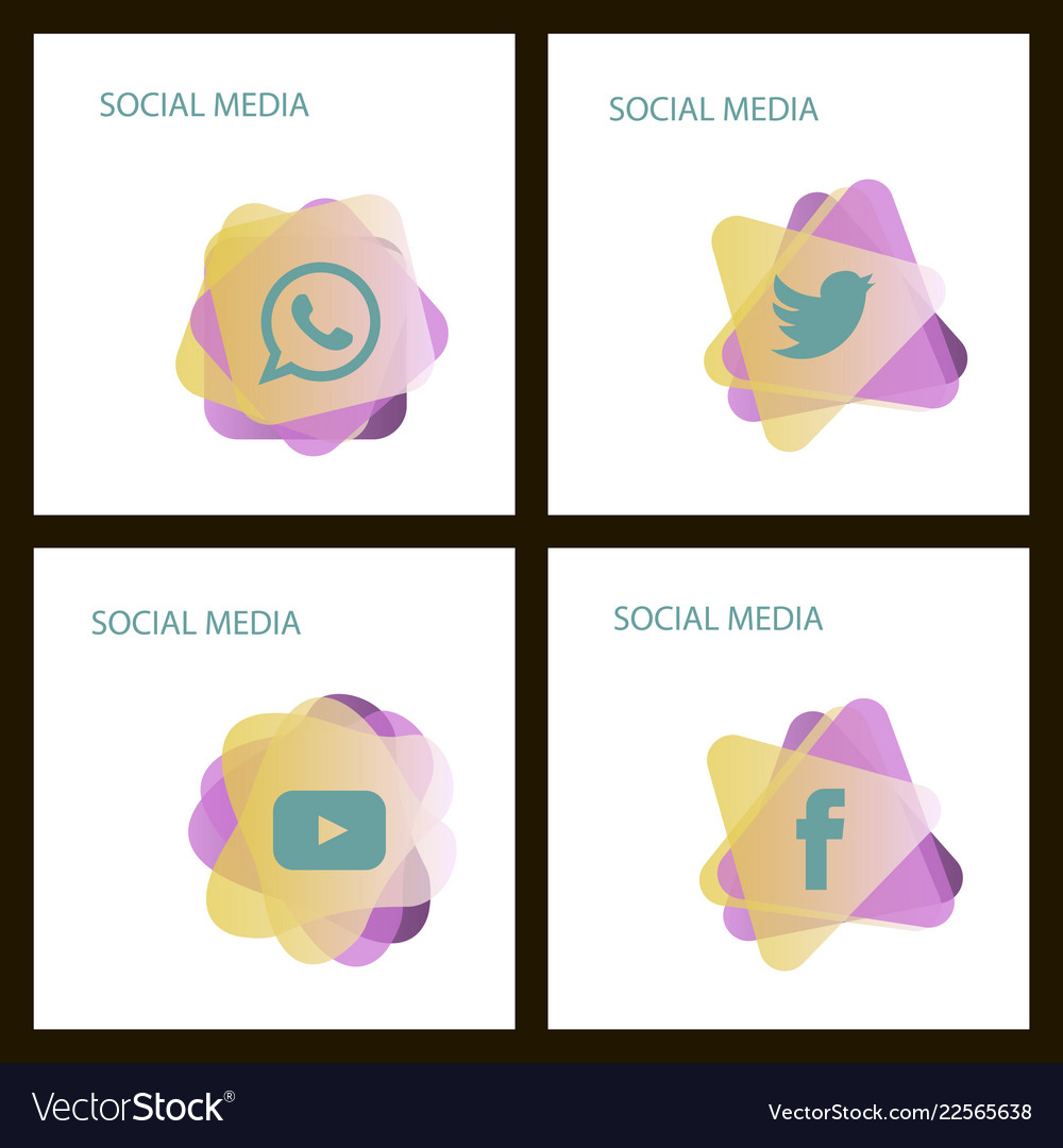 Social media icons facebook icon instagram