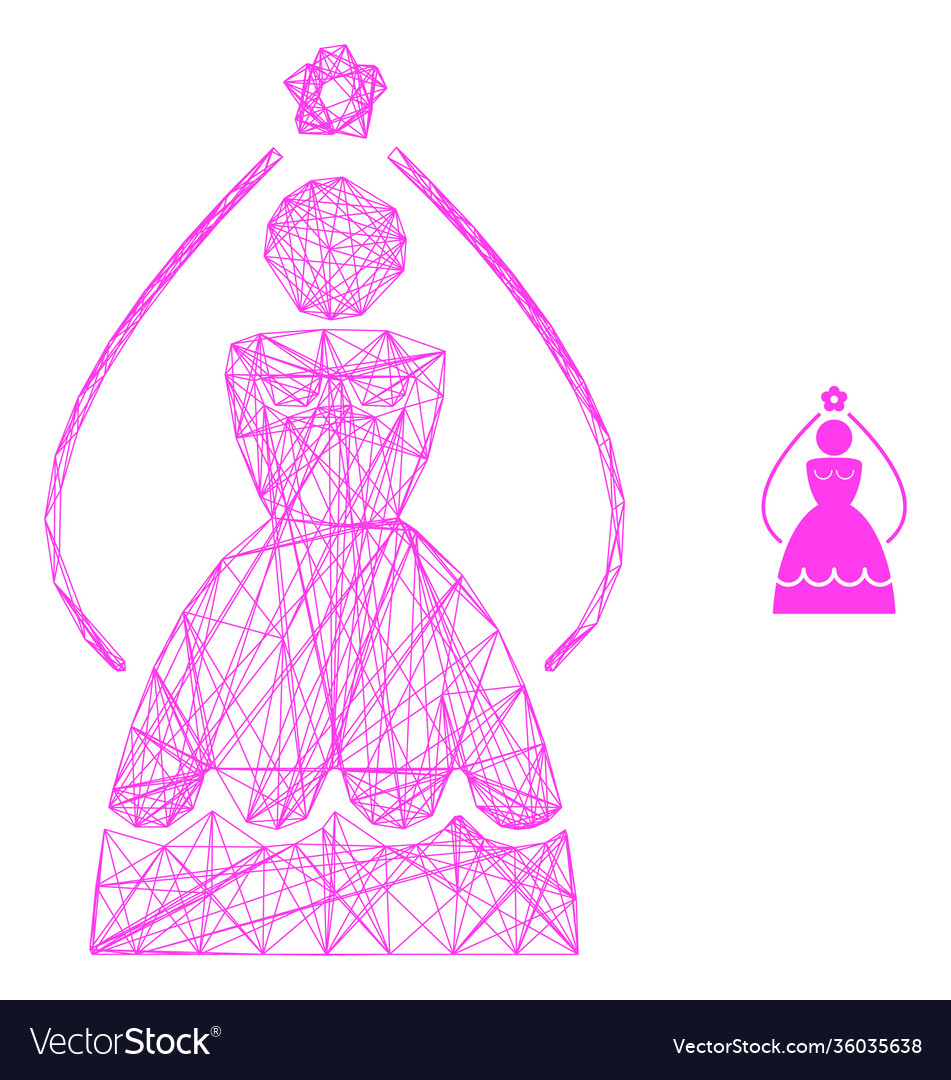 Web network bride icon vector image Web network bride icon