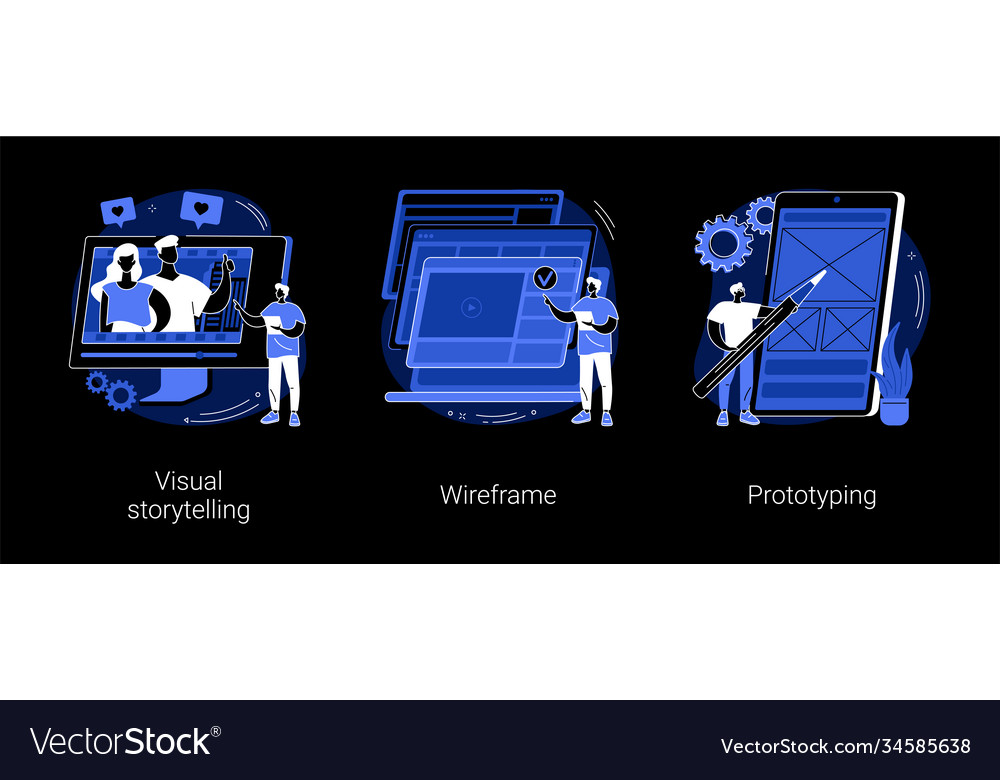 Web page layout abstract concept vector image Web page layout abstract concept