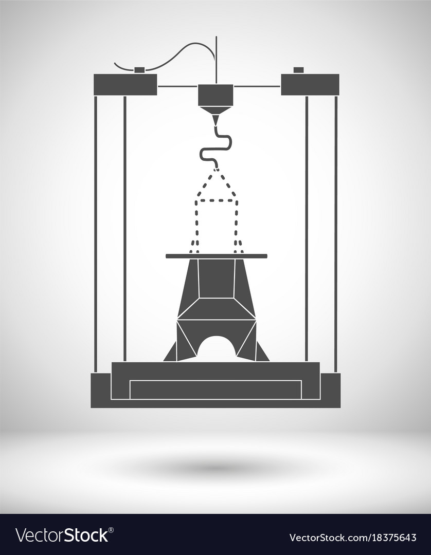 3d modeling and scanning technology printing icon