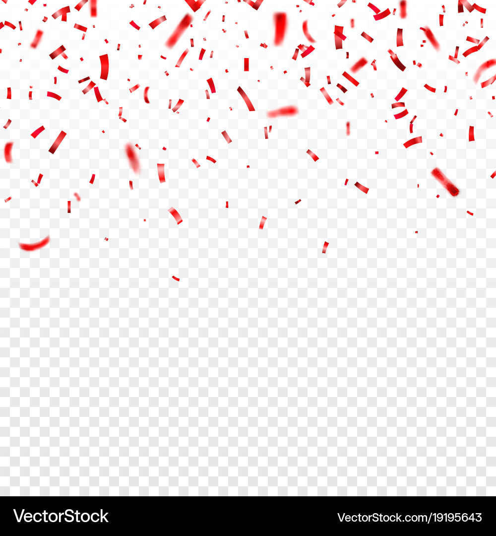 Christmas valentines day red confetti Royalty Free Vector