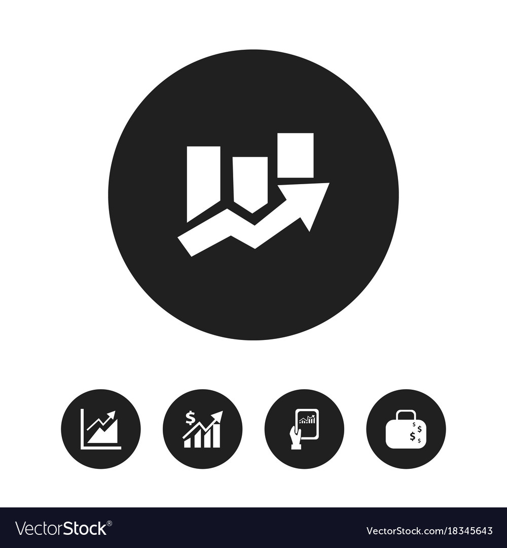 Set of 5 editable statistic icons includes