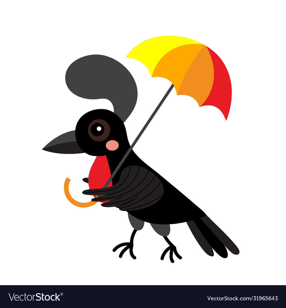 Umbrellabird animal cartoon character Royalty Free Vector Umbrellabird animal cartoon character Royalty Free Vector