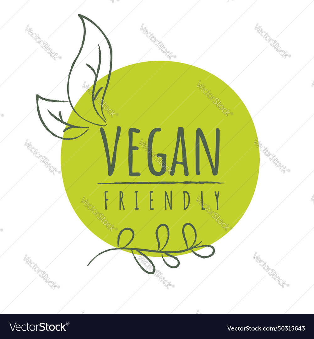 Vegan friendly product label