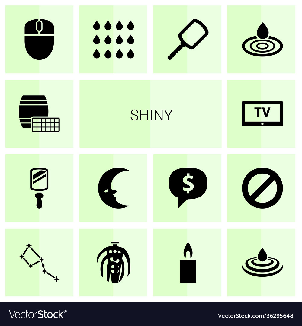 14 shiny icons Royalty Free Vector Image - VectorStock