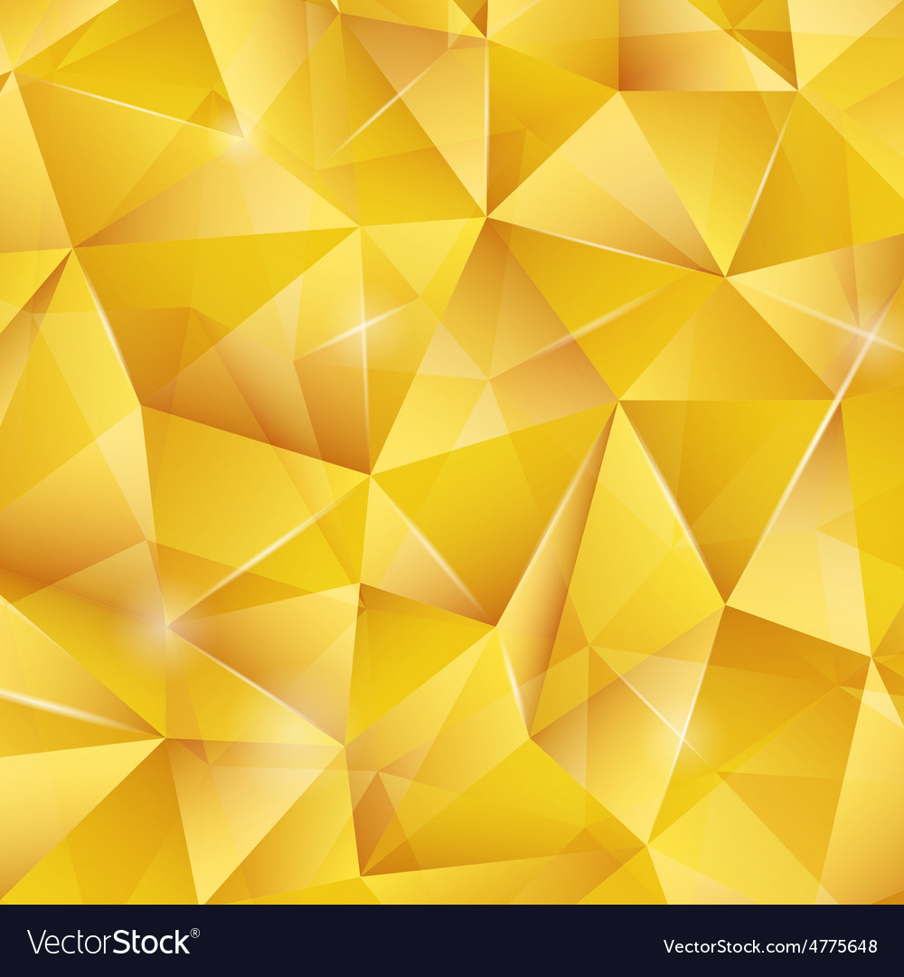 Abstract bright gold pattern from triangles