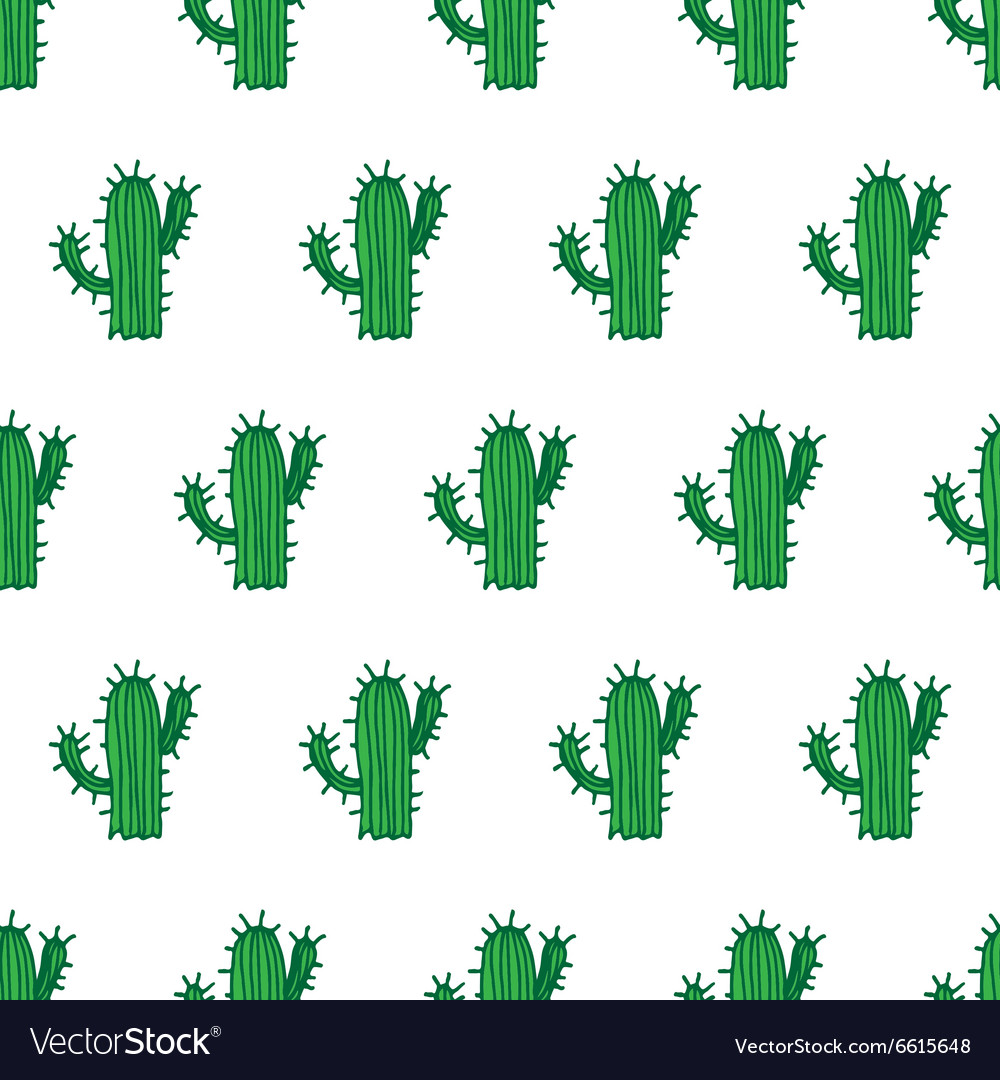Cactus Pattern Background