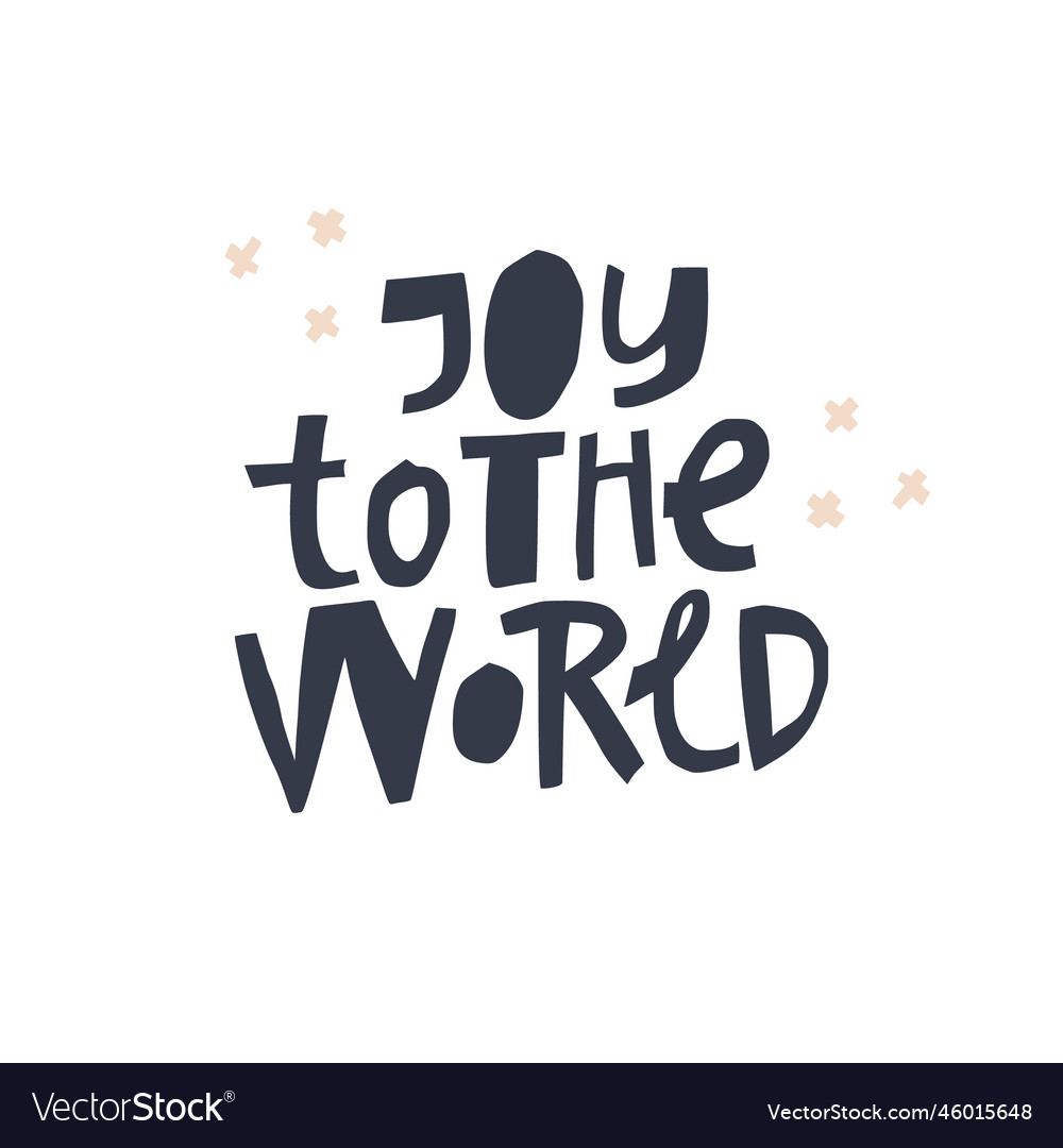 Christmas hand drawn quote isolated on background vector image Christmas hand drawn quote isolated on background