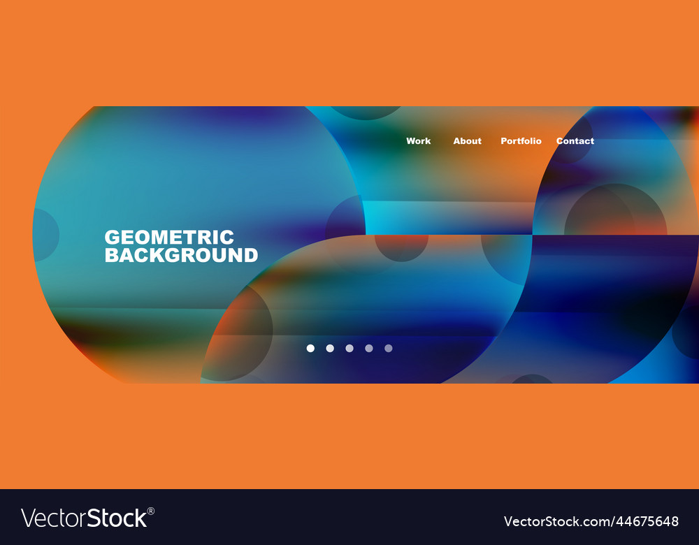 Circle round elements and lines geometric vector image Circle round elements and lines geometric