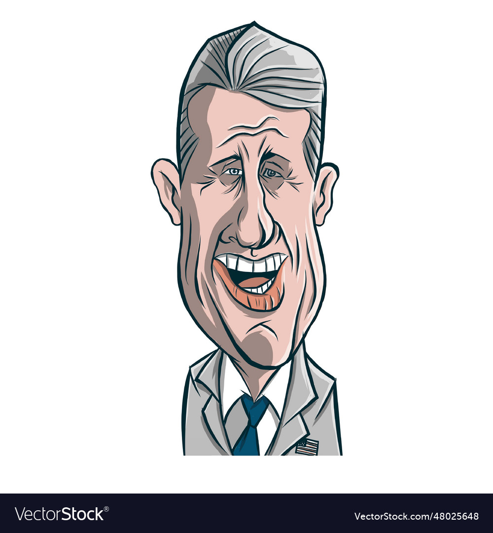 Clinton man face sketch Royalty Free Vector Image