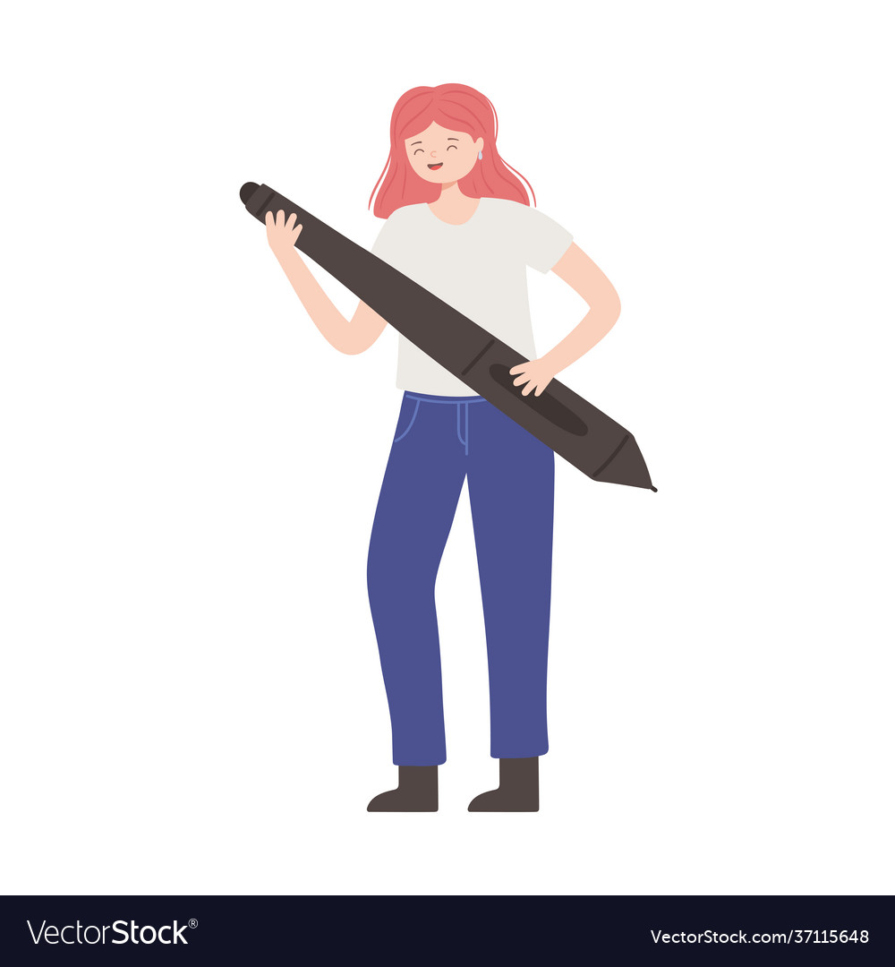 Designer Frau Stift