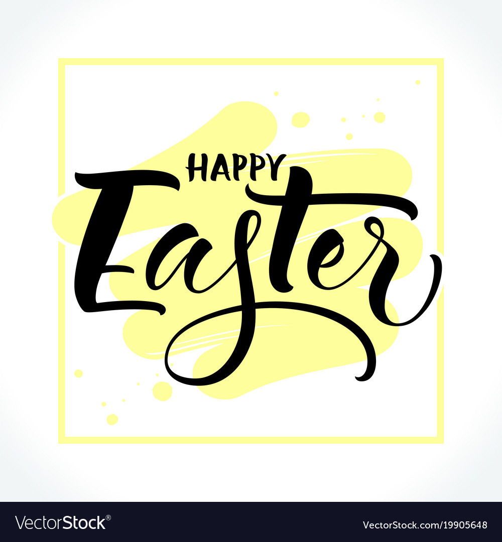 Happy easter greeting card