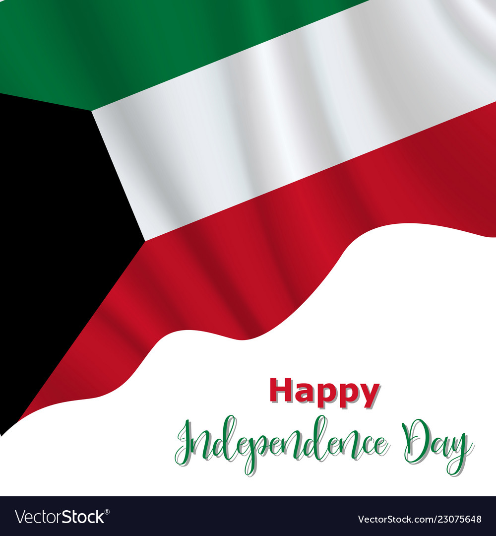 Kuwait Independence Day Background Royalty Free Vector Image