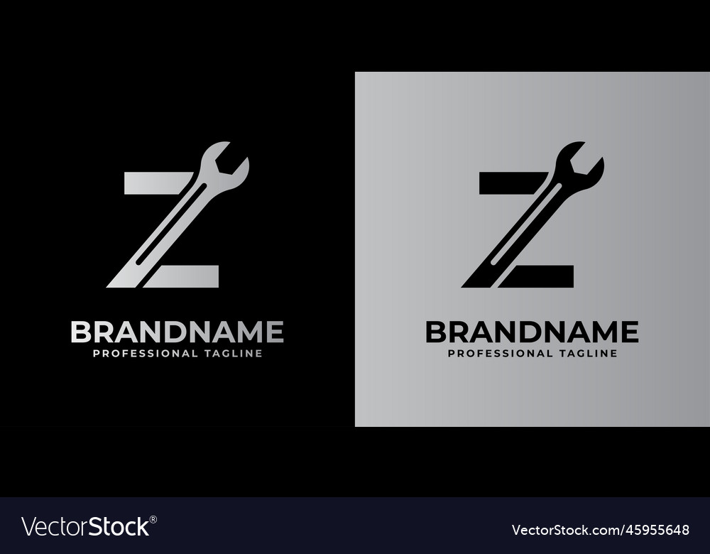Buchstaben z Schraubenschlüssel Logo passend für jedes Unternehmen vector image Buchstaben z Schraubenschlüssel Logo passend für jedes Unternehmen
