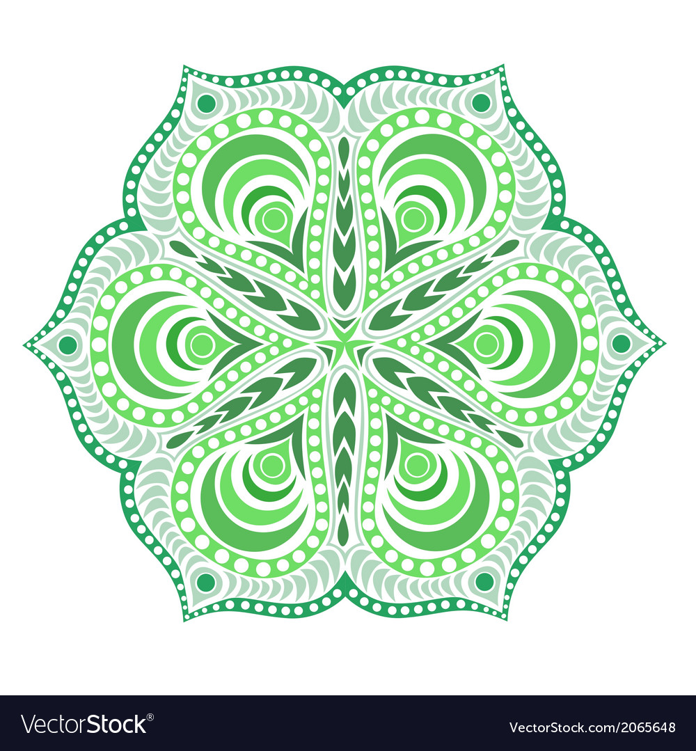 Ornamental round lace pattern circle background