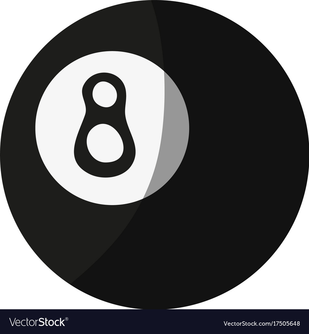 Pool eight ball icon image