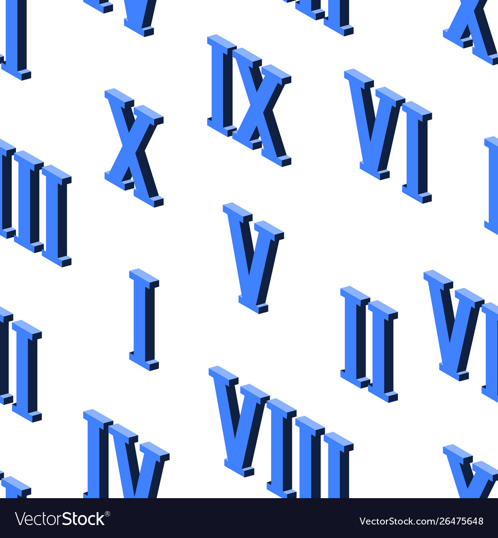 Seamless background pattern with blue isometric vector image Seamless background pattern with blue isometric