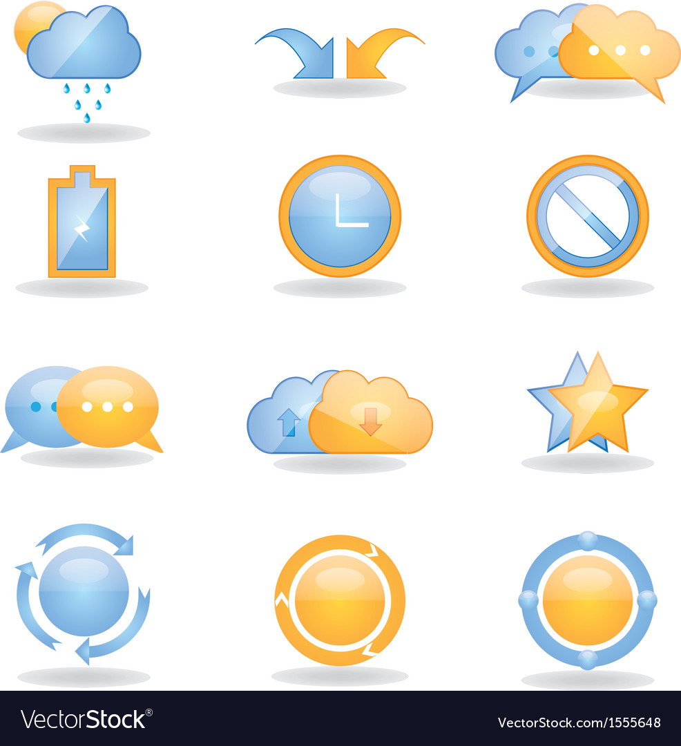Shiny web icons