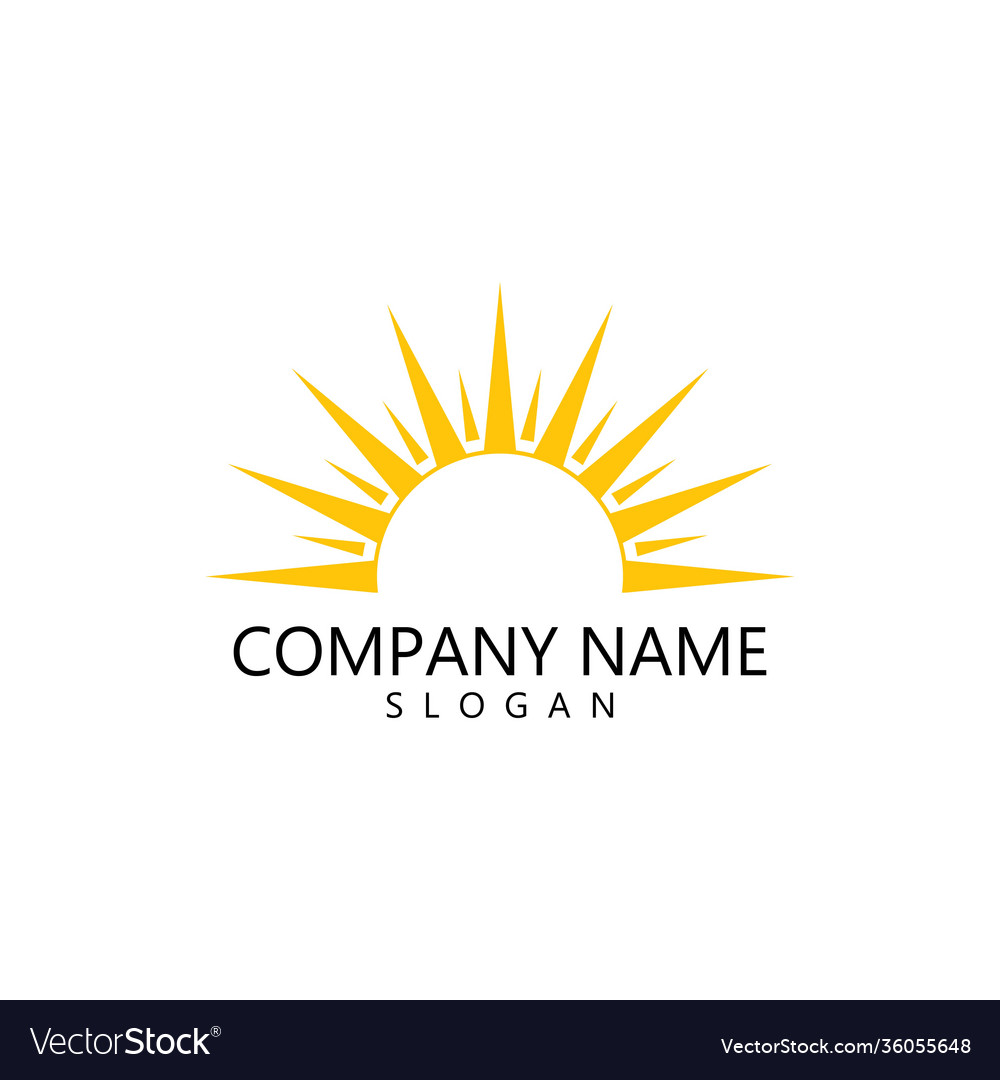 Sun logo Royalty Free Vector Image - VectorStock