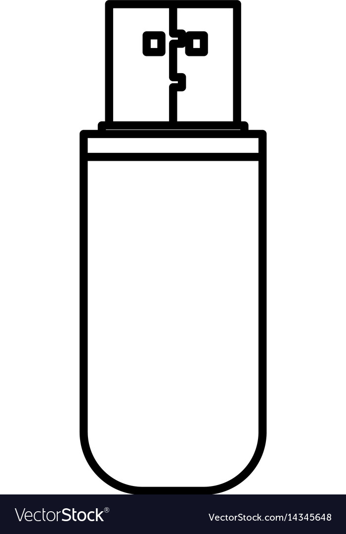 Usb memory isolated icon
