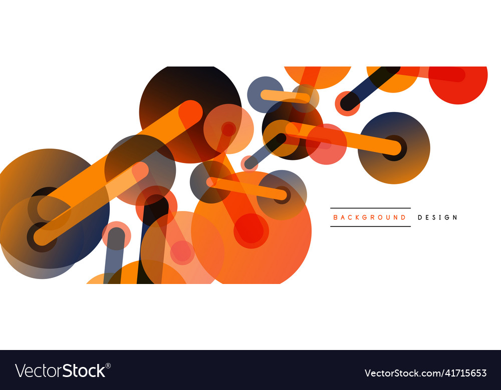 Abstract background round dots connected by lines vector image Abstract background round dots connected by lines