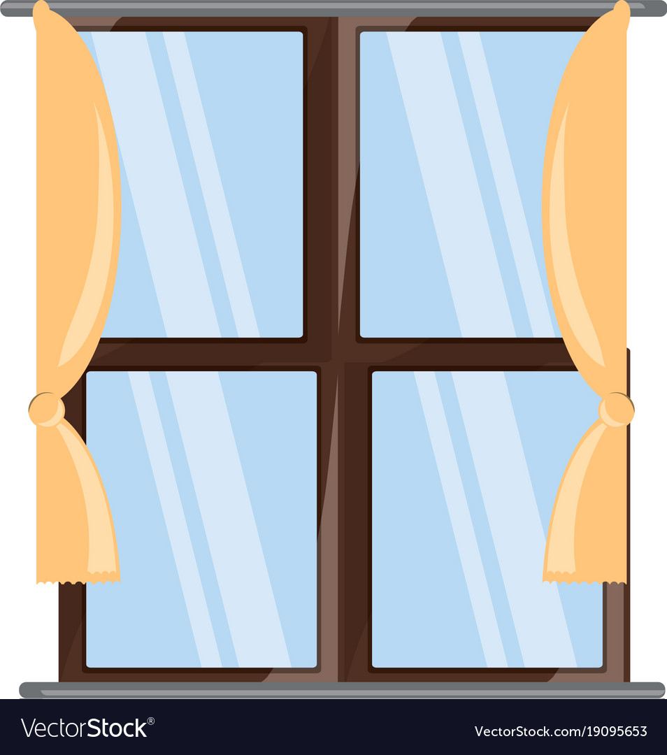 House windows design Royalty Free Vector Image