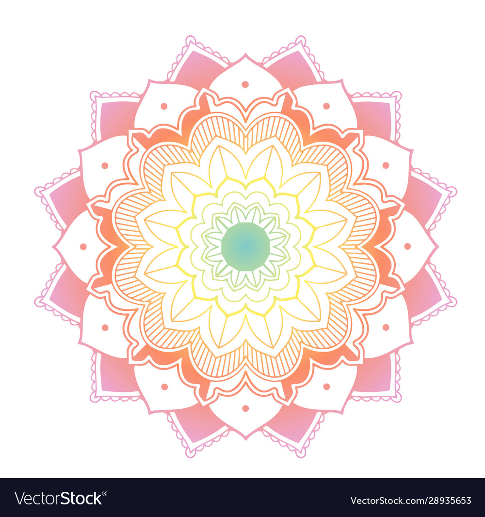Mandala patterns on isolated background vector image Mandala patterns on isolated background