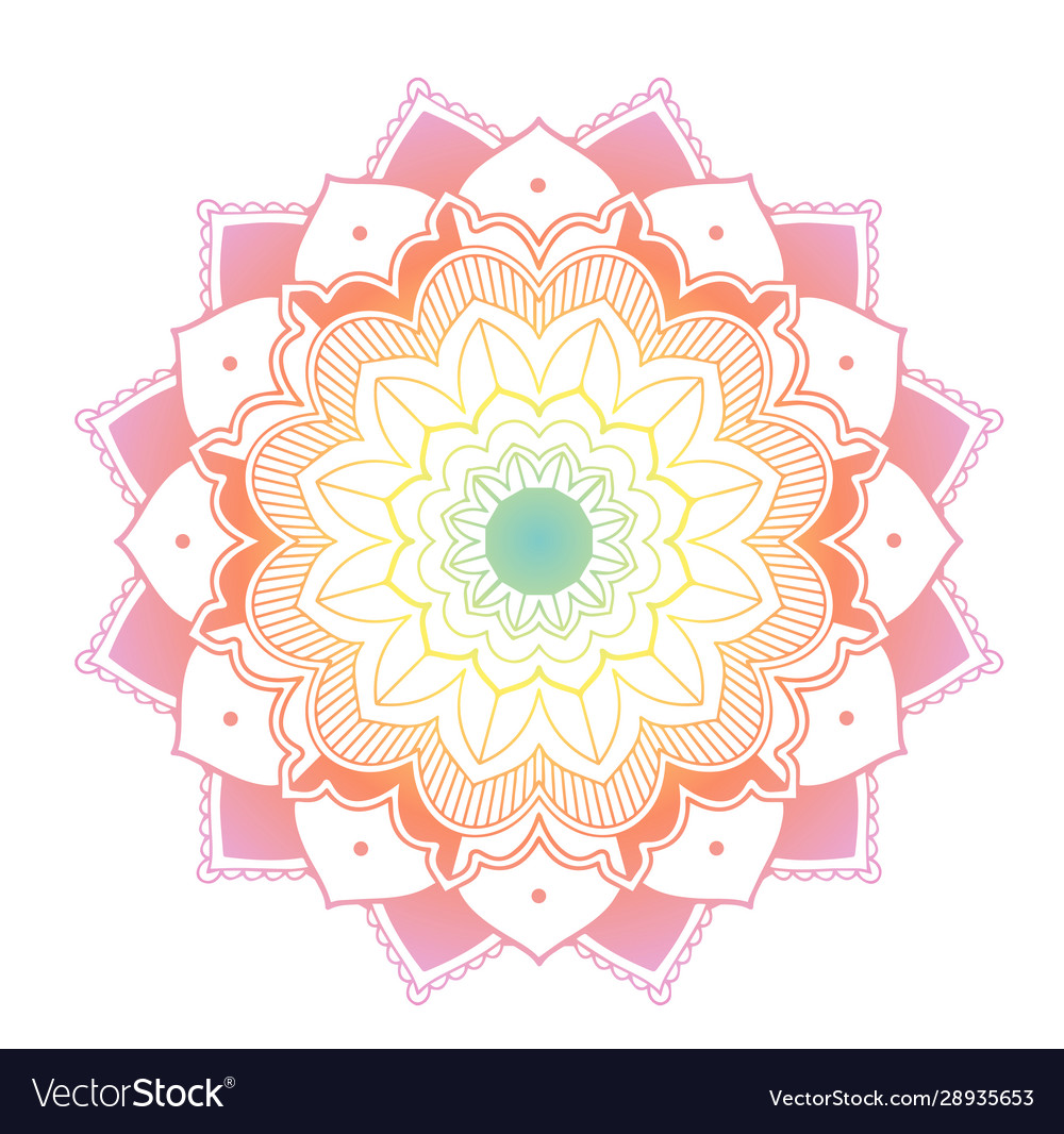 Mandala patterns on isolated background