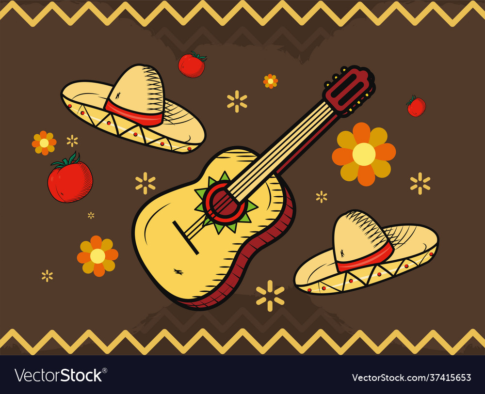 Mexican banner design Royalty Free Vector Image