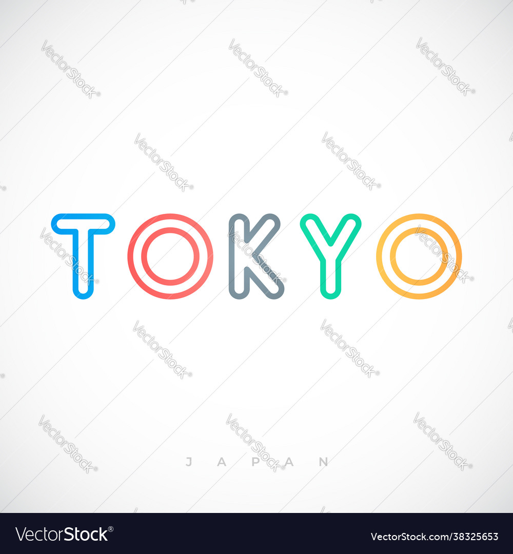 Tokyo Hauptstadt Stadttypografie Briefgestaltung