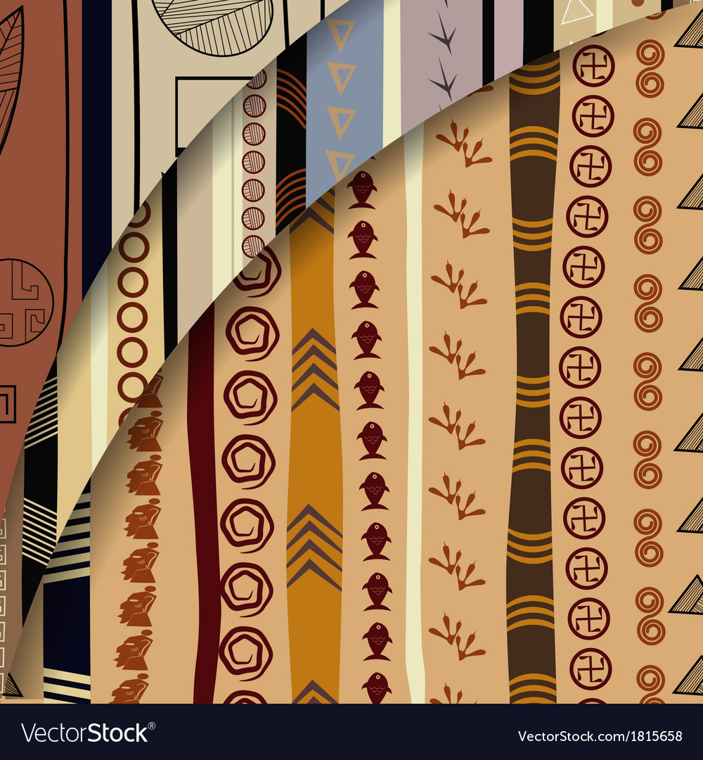Abstract background with african elements