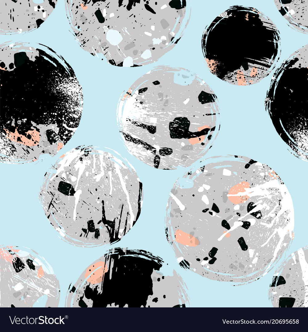 Abstract seamless pattern with brush strokes