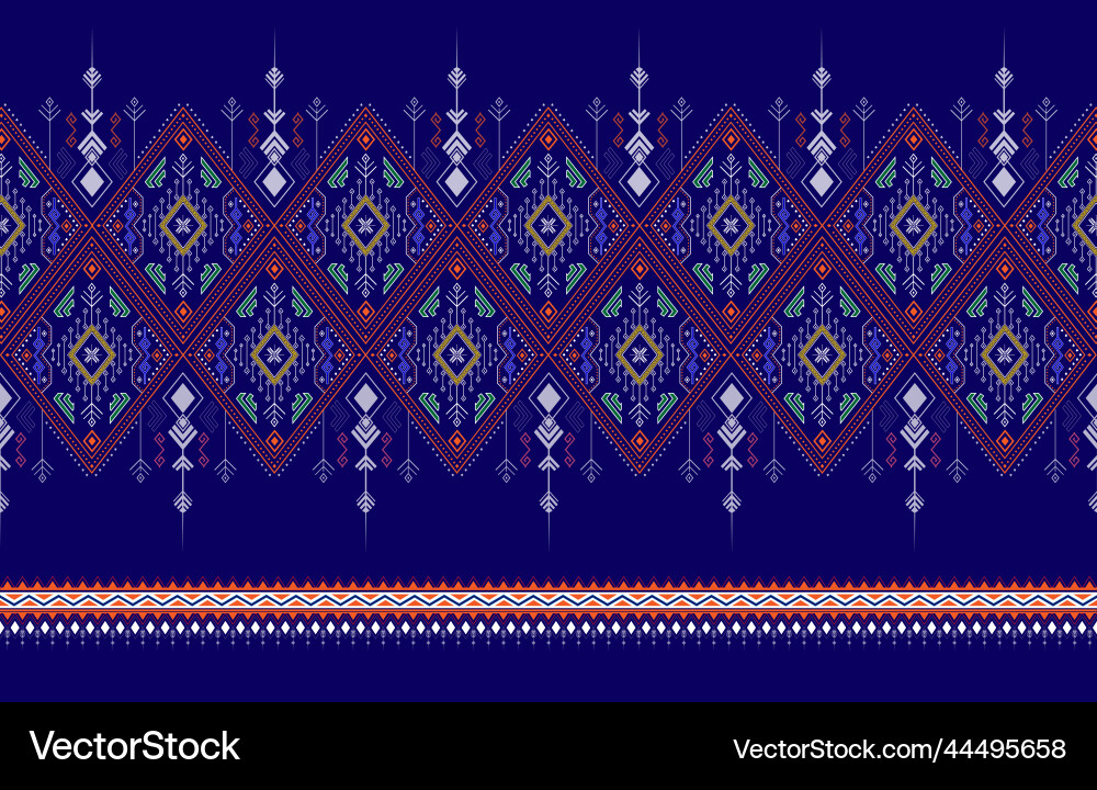 Ethnic fabric pattern 0003 Royalty Free Vector Image